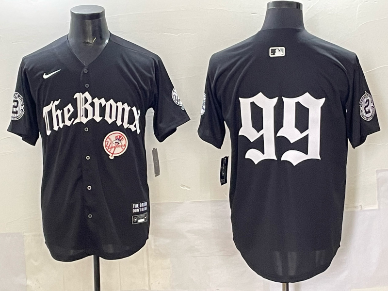 Men New York Yankees #99 Judge black MLB 2025 Nike jersey 012->new york yankees->MLB Jersey